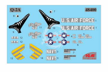 Q-2A (AQM-34B) Firebee with trailer ICM 48400 skala 1/48