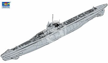 Model plastikowy DKM Navy Type VII-C U-Boat Trumpeter 05912 1:144