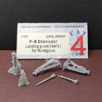  F-8 Crusader Landing gears (early) for Hasegawa Cat4 R48101 skala 1/48