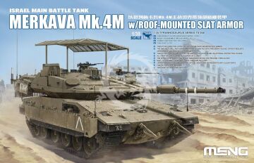 NA ZAMÓWIENIE- Israel Main Battle Tank Merkava Mk.4M w/Roof-Mounted Slat Armor MENG-Model TS-056 skala 1/35