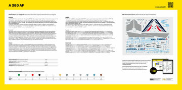 Model plastikowy A380 Air France STARTER KIT Heller 56436 skala 1/125