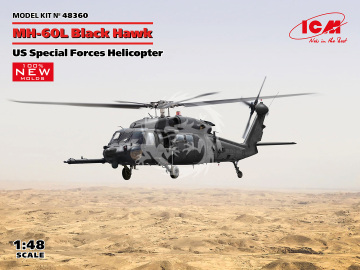  PRZEDSPRZEDAŻ - MH-60L Black Hawk, US Special Forces Helicopter ICM  179-48360 skala 1/48