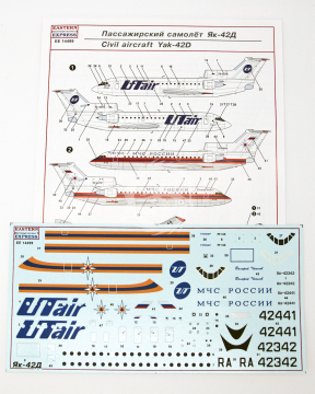 Yakovlev Yak-42 UTAir/MChS Eastern Express EE14499 w 1/144