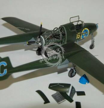 Model plastikowy SAAB J21 A-3 Pilot Replicas 48A001 skala 1/48