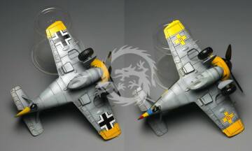 Model plastikowy WWII Luftwaffe Messerschmitt Bf-109 Tiger Model TM-103 skala 1/Egg