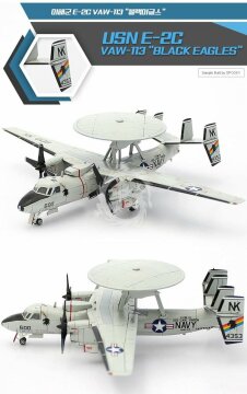 U.S. Navy E-2C VAW-113 Black Eagles Academy 12623 skala 1/144