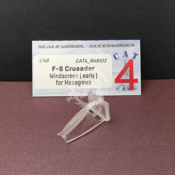  F-8 Crusader Windscreen (early) for Hasegawa Cat4 R48102 skala 1/48