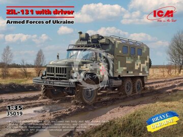 NA ZAMÓWIENIE - ZiL-131 of the Armed Forces of Ukraine with driver ICM 35019 skala 1/35 