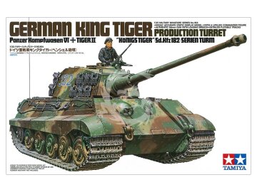 German King Tiger Production Turret Panzer Kampfwagen VI Tiger II Königstiger Sd.Kfz. 182 Serien Turm - Tamiya 35164 skala 1/35