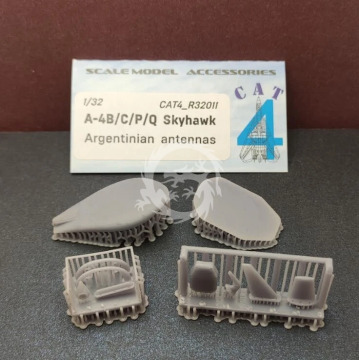 A-4B/C/P/Q Skyhawk Argentinian antennas Accessories kit - CAT4-R32011 skala 1/32 