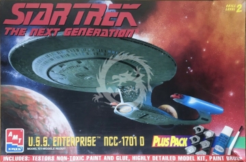 Star Trek U.S.S. Enterprise NCC-1701 D Plus Pack AMT/ERTL 8400 skala 1/1400