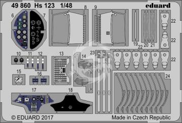 Hs 123 Gaspatch Models Eduard 49860 skala 1/48