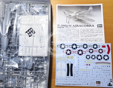  P-39 Q/N Airacobra Hasegawa 09093 skala 1/48  Model do samodzielnego posklejania i pomalowania.