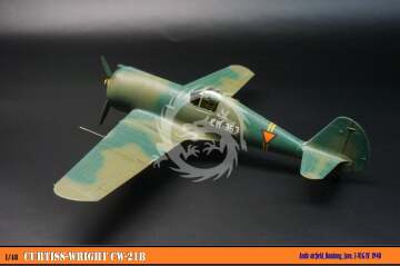 Model plastikowy Curtiss-Wright CW-21B Limited Edition for Euro Scale Modelling 2021 Dora Wings DW48000 skala 1/48