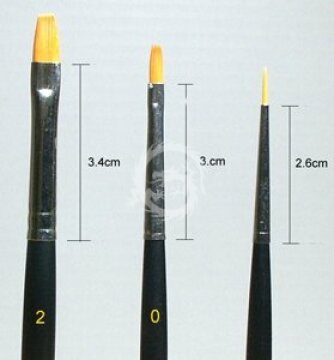 Tamiya Modeling Brush HF Series Tamiya Modeling Brush HF Standard Set (87046, 87047, 87048) 3 Pcs 87067