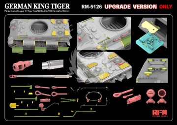 Sd.Kfz.182 Tiger Ausf.B King Tiger Upgrade version Ryefield model 5126 skala 1/35 