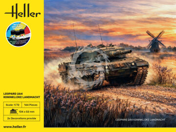 PRZEDSPRZEDAZ - STARTER KIT Leopard 2A4 - Koninklijke Landmacht - Heller 35801 skala 1/72 