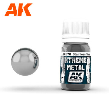 XTREME METAL - ZE STALI NIERDZEWNEJ 30ML AK670 AK-670 AK Interactive