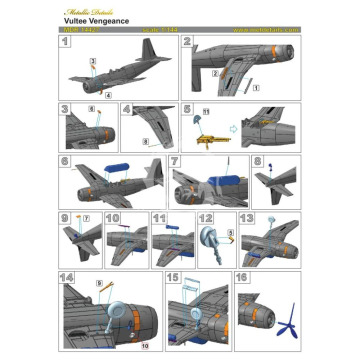 Vultee Vengeance Metallic Details MDR14427 skala 1/144