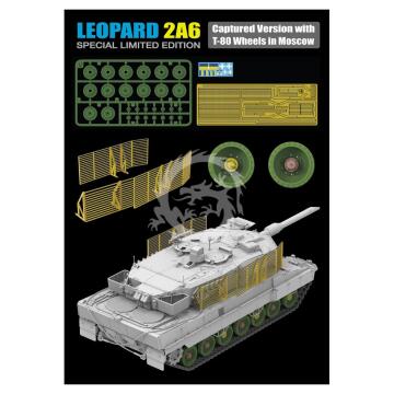 PRZEDSPRZEDAŻ - Leopard 2A6 Captured Version with T-80 Wheels in Moscow Rye Field Model 5114 skala 1/35