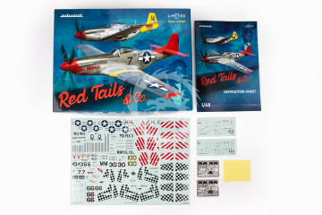 P-51D Mustang Red Tails & Co. Dual Combo. Limited Edition Eduard 11159 skala 1/48