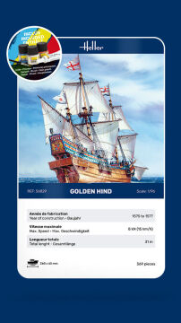 PROMOCJA - NA ZAMÓWIENIE STARTER KIT Golden Hind Heller 56829 skala 1/96