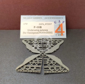 F-111B  Underwing pylones (for Hasegawa\Hobby2000)  4pcs - Cat 4 R72017 skala 1/72