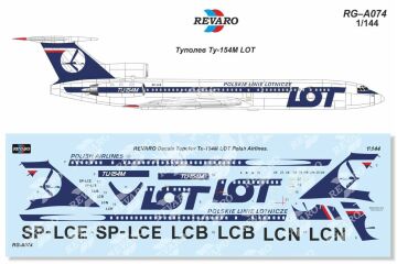 Tupolev Tu-154M LOT - Revaro RG-А074 - 1/144