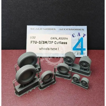 F7U-3/3M/3P Cutlass  wheels  type1 - Cat4  R32014 skala 1/32