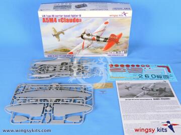 Model plastikowy IJN Type 96 carrier-based fighter IV A5M4 “Claude”, WINGSY KITS D5-02, skala 1/48