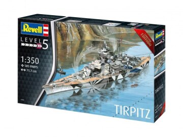 German Battleship Tirpitz Revell 5096 skala 1/350