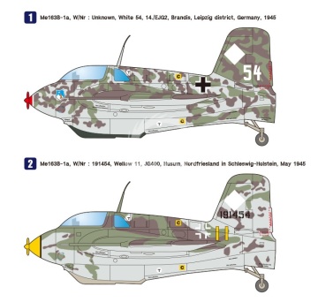 Me163B/S Komet WW2 Rocket-Powered Interceptor Wolfpack  WP17209 skala 1/72