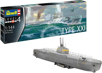 PROMOCJA - NA ZAMÓWIENIE Niemiecki okręt podwodny German Submarine Type XXI Revell 05177 1/144