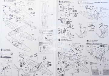  P-39 Q/N Airacobra Hasegawa 09093 skala 1/48  Model do samodzielnego posklejania i pomalowania.