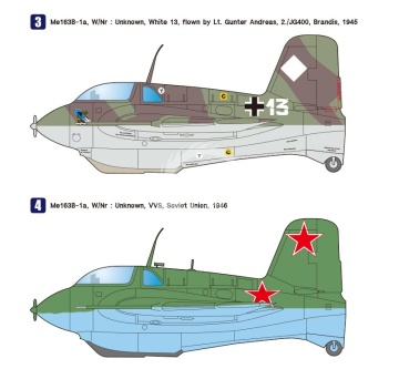 Me163B/S Komet WW2 Rocket-Powered Interceptor Wolfpack  WP17209 skala 1/72