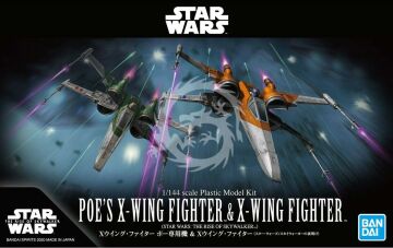 Poe's X-Wing & X-Wing The Rise of Skywalker Bandai skala 1/144