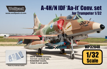 Zestaw konwersji A-4H/N IDF 'Aa-it' Conversion set (for Trumpeter 1/32), Wolfpack WP32048 skala 1/32