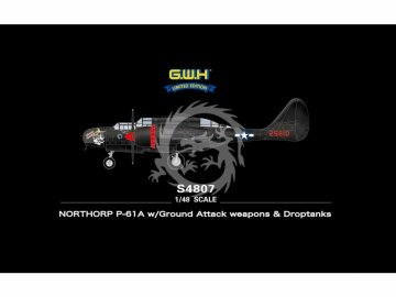 P-61A Black Ground Attack weapons & Droptanks Great Wall Hobby GWH S4807 skala 1/48