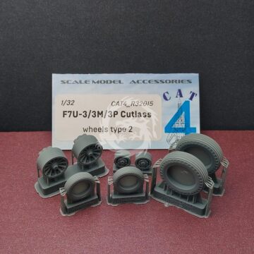 F7U-3/3M/3P Cutlass  wheels  type2 - Cat4 R32015 skala 1/32