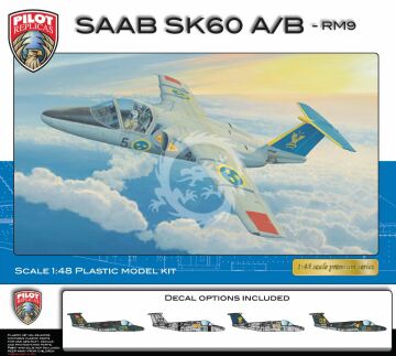 SAAB SK60 A/B - RM9 Pilot Replicas 48A005 skala 1/48