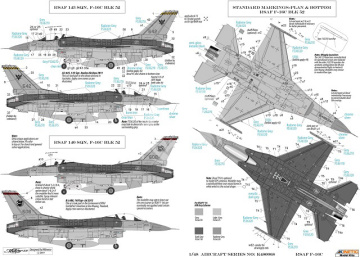 F-16C Block 52 ‘Black Knights’ Republic of Singapore Air Force Kinetic K48133 1/48