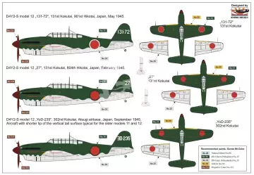 Yokosuka D4Y2-S „Judy“ Night Fighter AZ model AZ 7843 skala 1/72