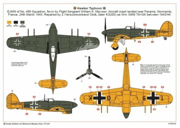 Hawker Typhoon Mk.1B 'Car Door'Airfix A19003A skala 1/24