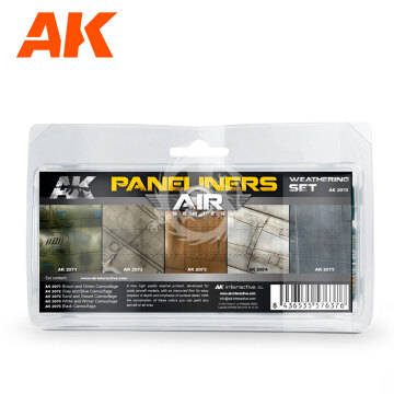 Zestaw Panelajnerów - PANELINERS WEATHERING SET COMBO Ak Interactive AK2070