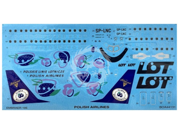 Decals Embraer ERJ-195 LOT (REV) BOA44131 skala 1/144