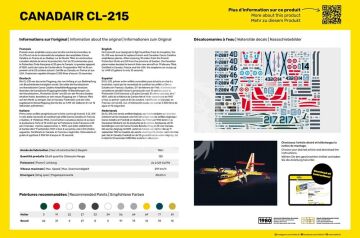 PROMOCJA - NA ZAMÓWIENIE -  STARTER KIT Canadair CL-215 Heller 56373 skala 1/72 