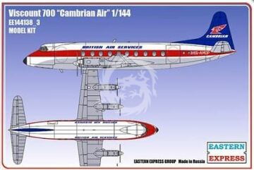 Viscount 700 Cambrian Air Eastern Express EE144138_3 skala 1/144