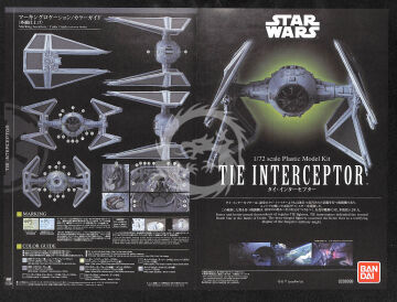 PREORDER - TIE Interceptor Bandai 1212 skala 1/72