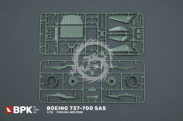 Boeing 737-700 SAS - BPK Big Planes Kits 7228 skala 1/72