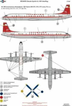 RG-А008 IL-18W Interflug for Eastern Express 1/144